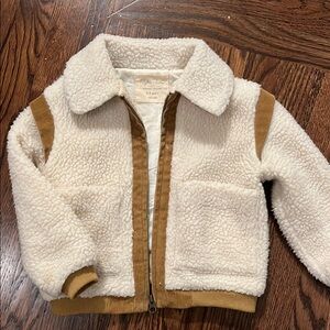 White and Brown Kids Jacket